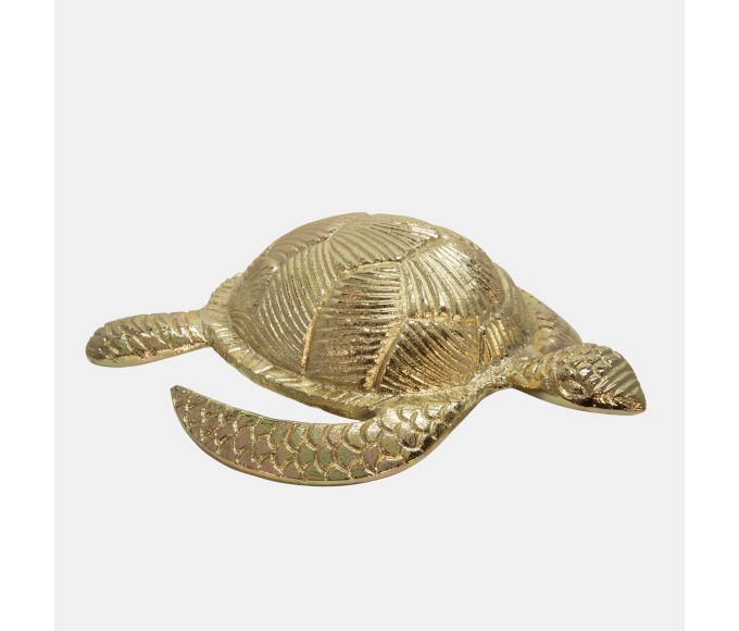 Gold Turtle Sculpture
